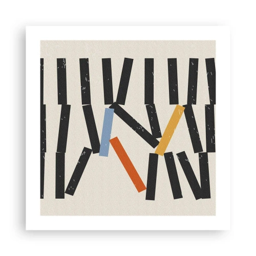 Affiche - Poster - Dominos – composition - 50x50 cm
