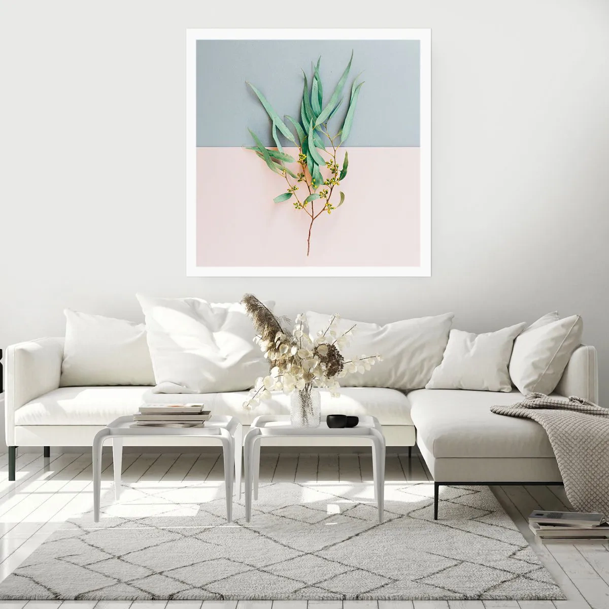 Affiche - Poster - Subtilité pastel - 60x60 cm