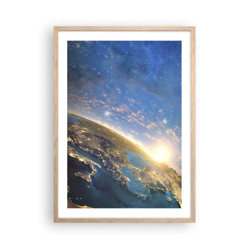 Affiche dans un chêne clair - Poster - Regardons-nous de loin - 50x70 cm