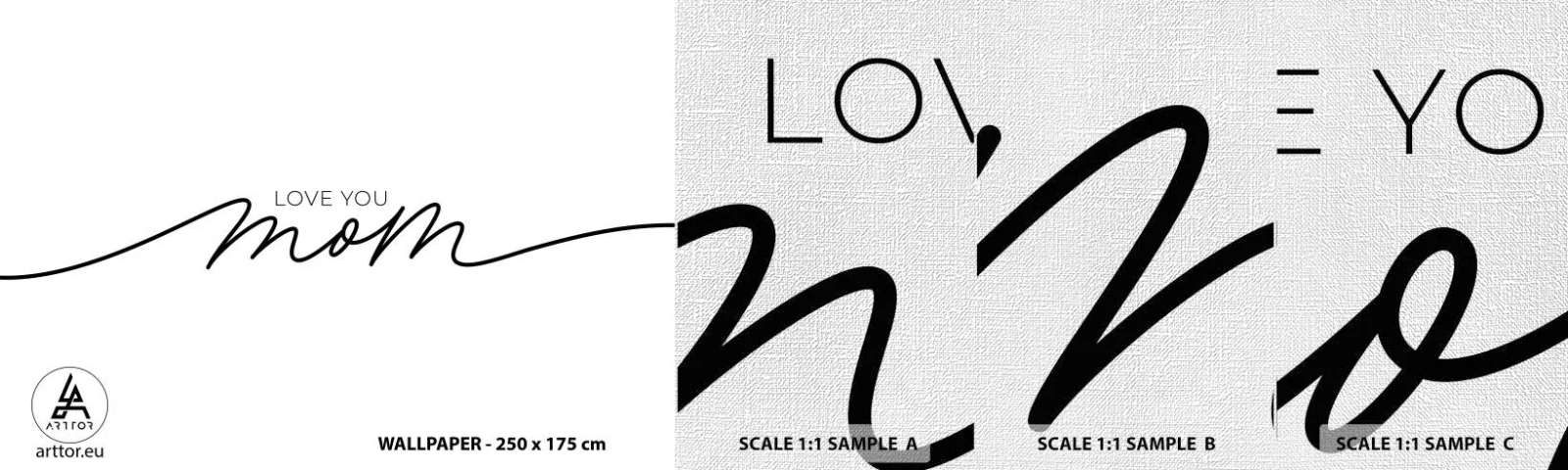 Échantillon de Papier Peint Premium Canvas - Grand chamboulement - Typographie, Affirmation, Maxime - 100x30 cm