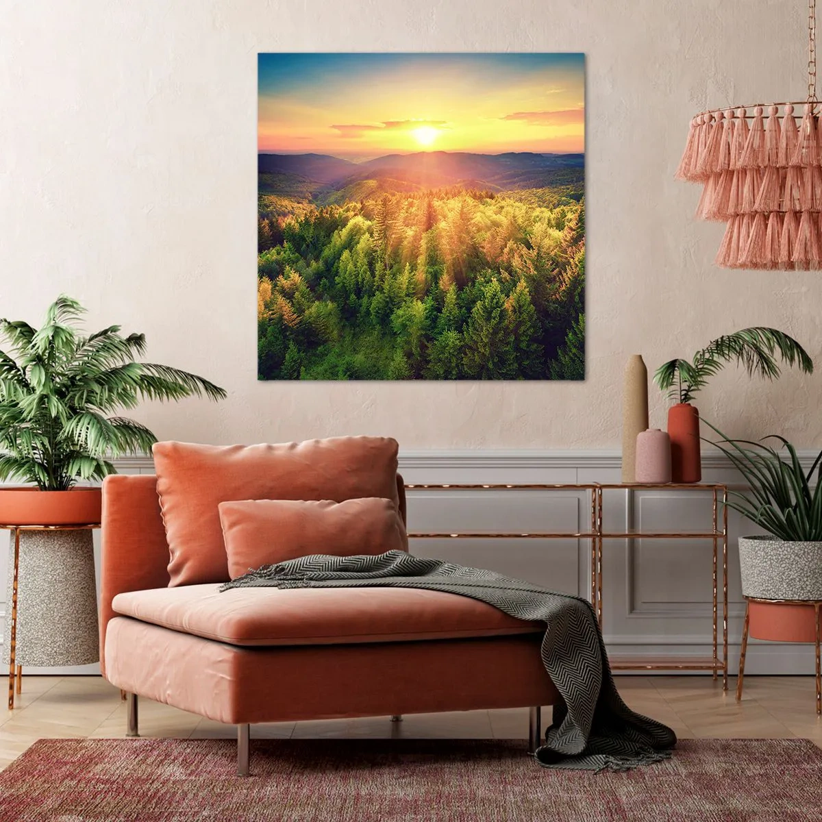 Impression sur toile - Image sur toile - Monts et sommets - 40x40 cm