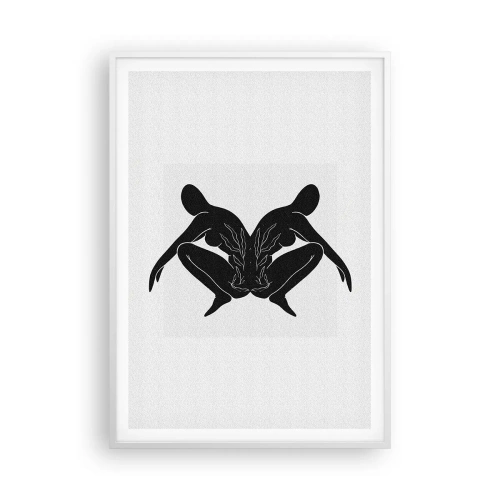 Affiche dans un cadre blanc - Poster - Une âme commune - 70x100 cm