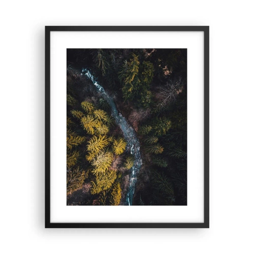 Affiche dans un cadre noir - Poster - De plus en plus vite - 40x50 cm