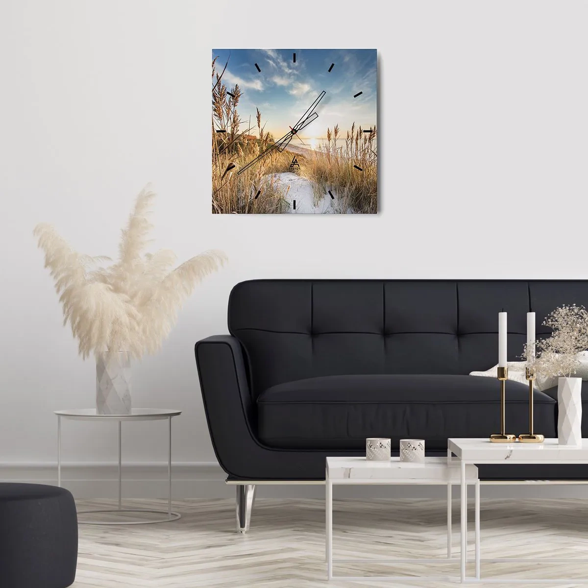 Horloge murale - Pendule murale - Plage du nord - 30x30 cm