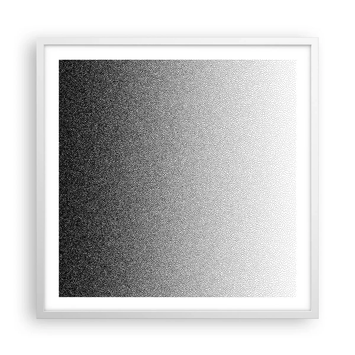Affiche dans un cadre blanc - Poster - Du coté de la lumière - 60x60 cm