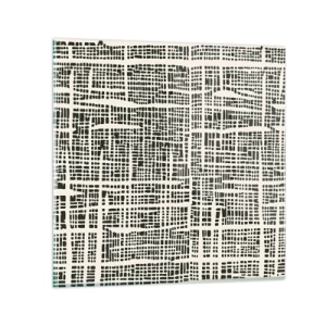 Impression sur verre - Image sur verre - Composition tissée - 50x50 cm