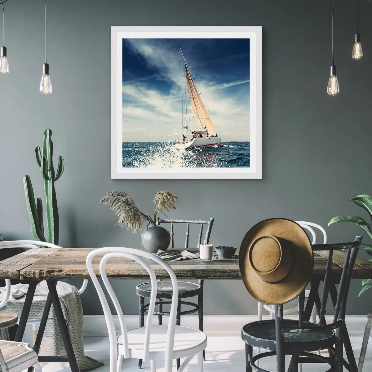 Affiche dans un cadre blanc - Poster - Ils ne nous rattraperont pas ! - 40x40 cm