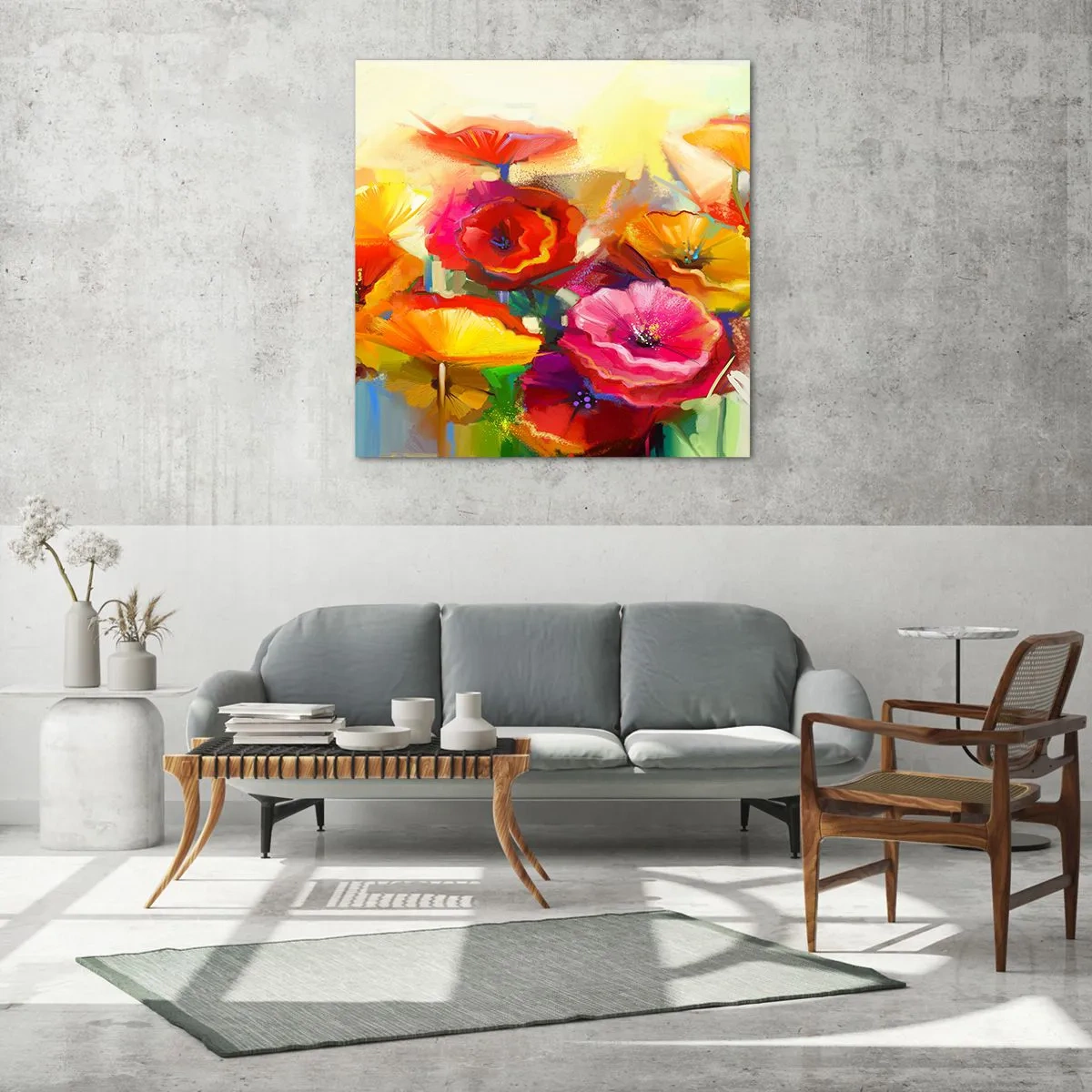 Impression sur verre - Image sur verre - Pas seulement rouge - 30x30 cm