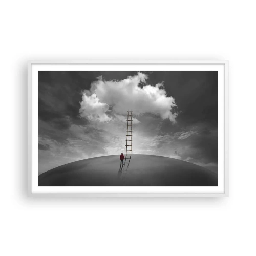 Affiche dans un cadre blanc - Poster - Tout est possible - 91x61 cm