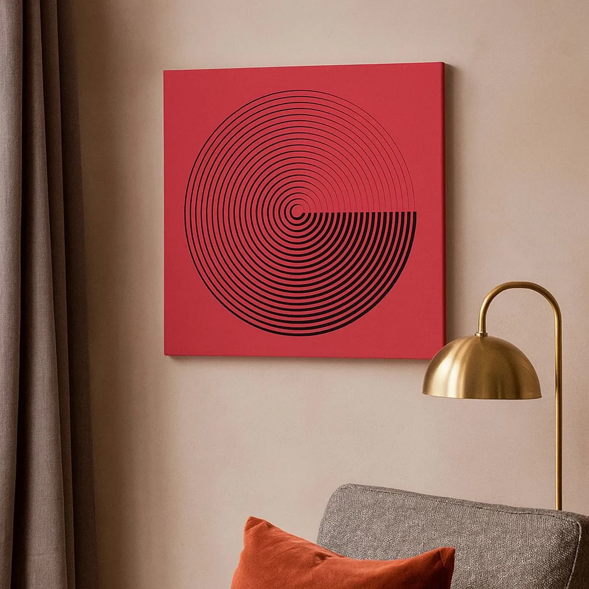 Impression sur toile - Image sur toile - Mouvement circulaire - 30x30 cm