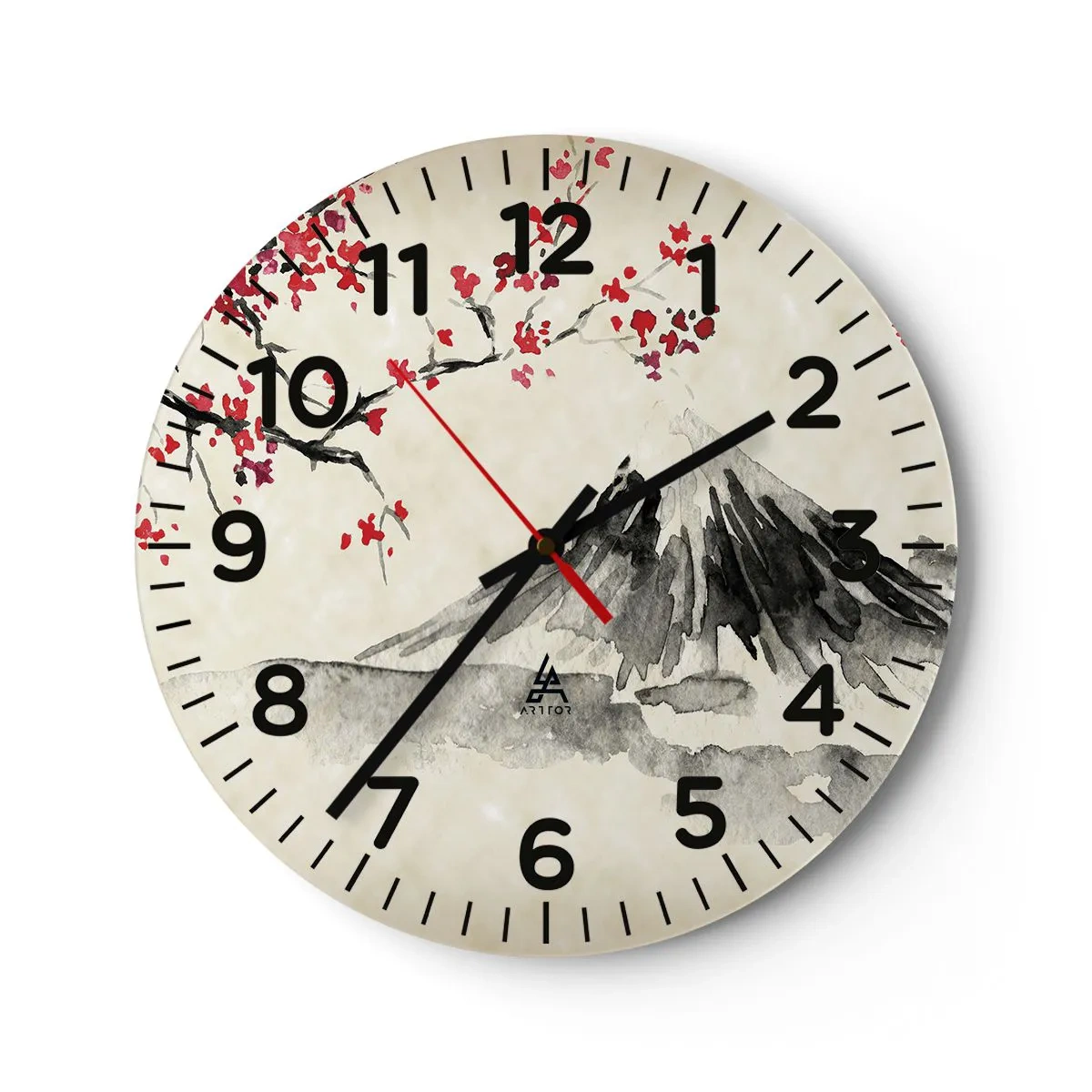 Horloge murale - Pendule murale - Tomber amoureux du Japon - 30x30 cm