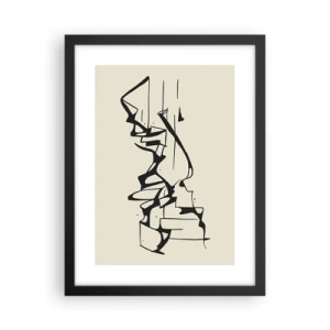 Affiche dans un cadre noir - Poster - Peut-être un paysage - 30x40 cm