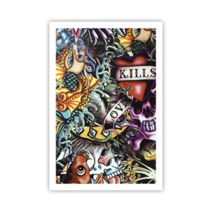 Affiche - Poster - Le rêve du tatoueur - 61x91 cm