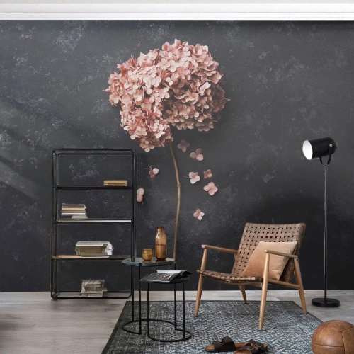 Papier Peint Photo Standard Eco - Un signe vraiment romantique - Fleur, Hortensia, Nature - 250x175 cm