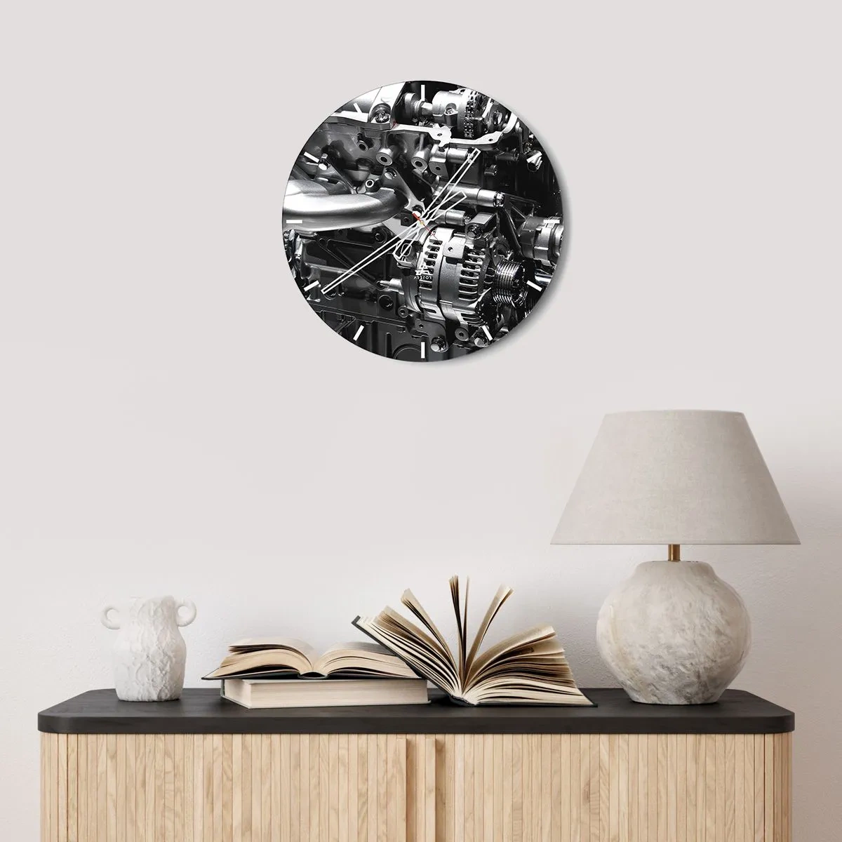 Horloge murale - Pendule murale - Acier, beau, fort - 40x40 cm
