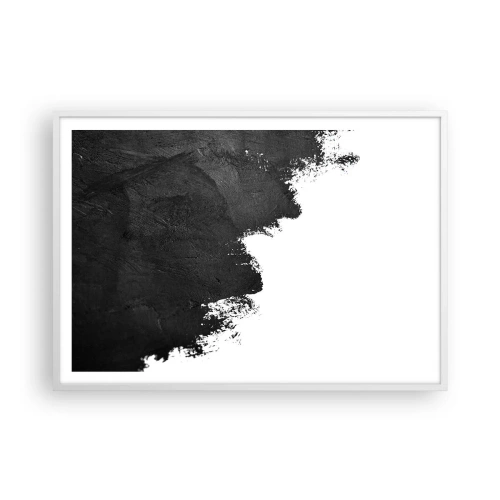 Affiche dans un cadre blanc - Poster - Éléments : terre - 100x70 cm
