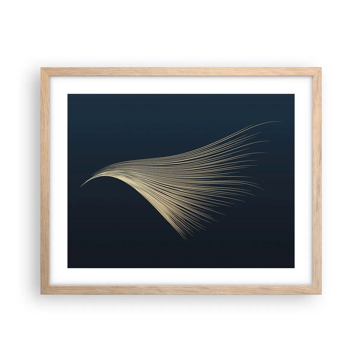 Affiche dans un chêne clair - Poster - Comme les cheveux d'un ange - 50x40 cm