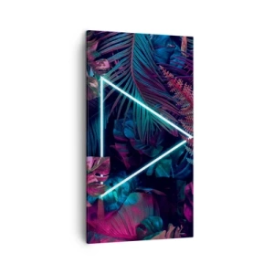 Impression sur toile - Image sur toile - Jardin de style disco - 45x80 cm