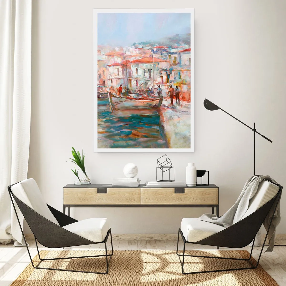 Affiche - Poster - Vacances pastelles - 40x50 cm