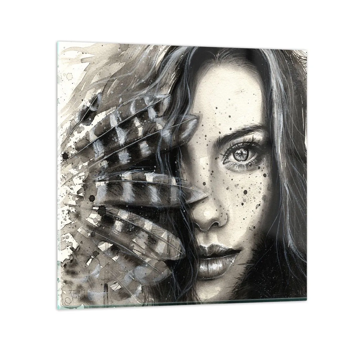 Impression sur verre - Image sur verre - Beauté sauvage - 40x40 cm