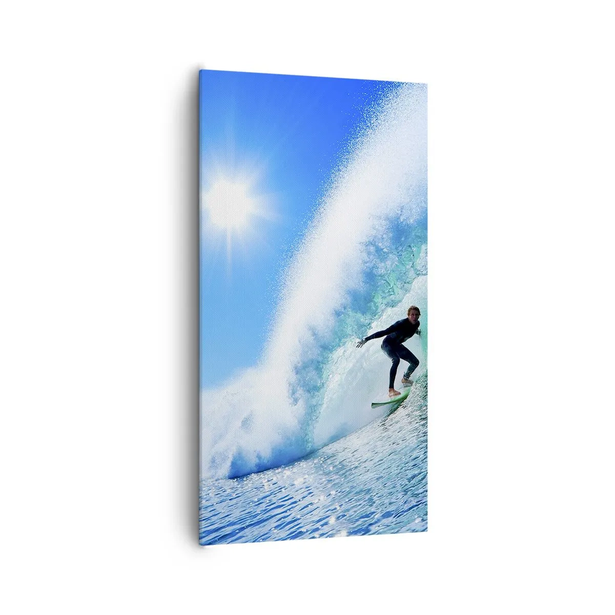 Impression sur toile - Image sur toile - A travers le grand ciel bleu - 65x120 cm