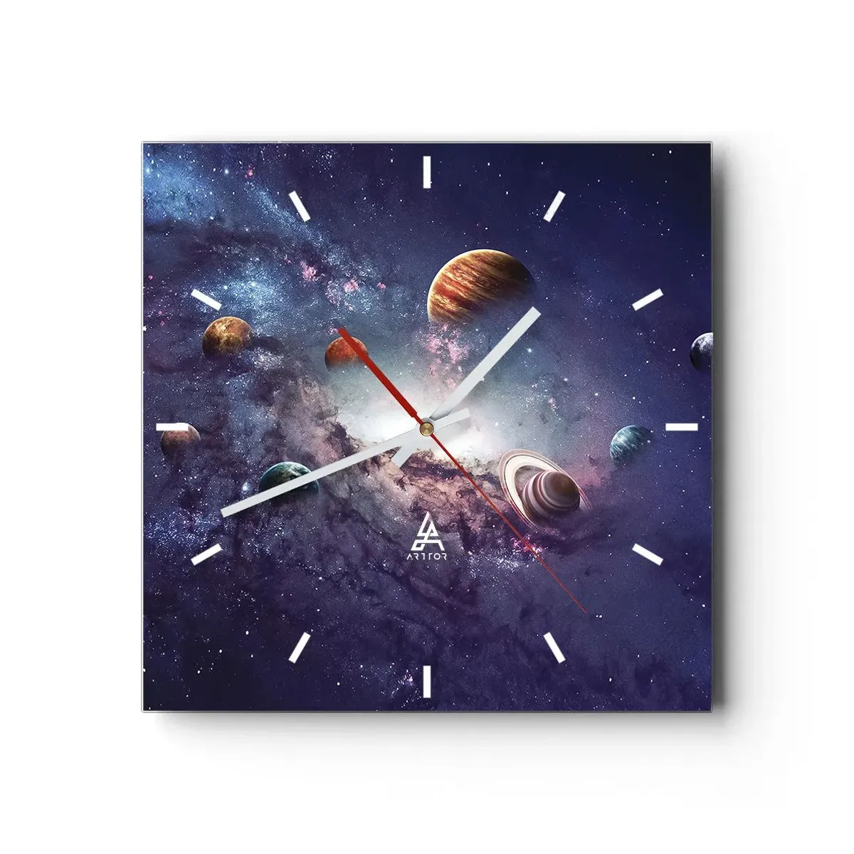 Horloge murale - Pendule murale - Système de danse solaire - 40x40 cm