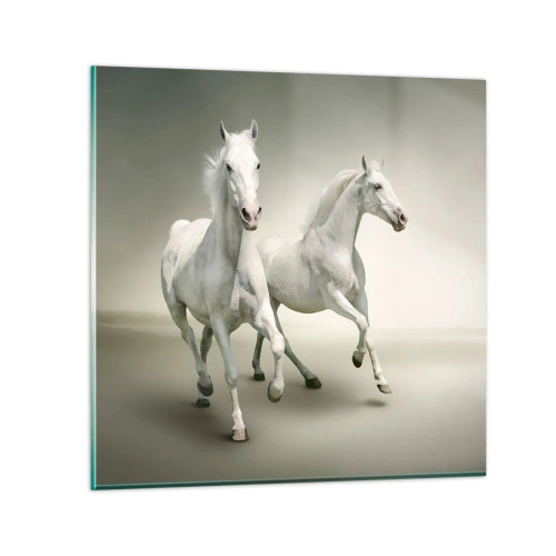 Impression sur verre - Image sur verre - White power! - 40x40 cm