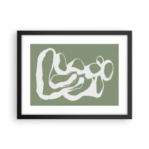 Affiche dans un cadre noir - Poster - L'appel de l'espace - 40x30 cm