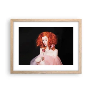 Affiche dans un chêne clair - Poster - De style baroque - 40x30 cm