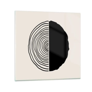 Impression sur verre - Image sur verre - Moitié-moitié - 30x30 cm