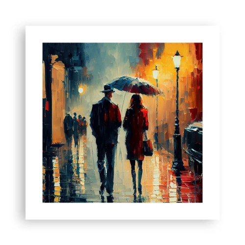Affiche - Poster - Histoire d'amour urbaine - 40x40 cm
