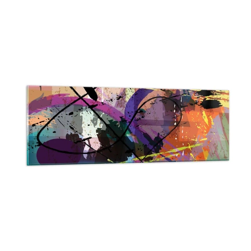 Impression sur verre - Image sur verre - Vous pouvez aller tout droit ou autour - 90x30 cm