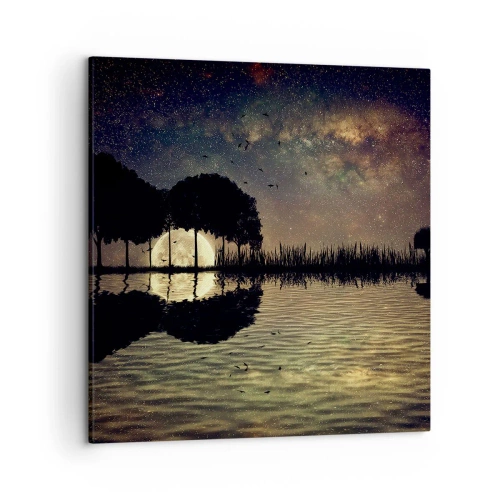 Impression sur toile - Image sur toile - Nuit au bout du monde - 50x50 cm