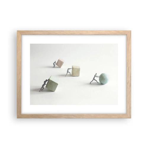 Affiche dans un chêne clair - Poster - Rien que la vie - 40x30 cm