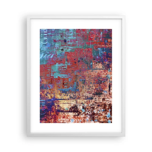 Affiche dans un cadre blanc - Poster - Mémoire et oubli - 40x50 cm