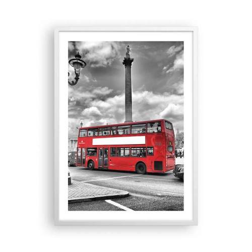 Affiche dans un cadre blanc - Poster - La vraie circulation sanguine de la ville - 50x70 cm