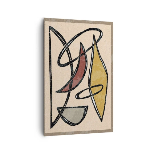 Impression sur toile - Image sur toile - Composition – arcs et ovales - 80x120 cm