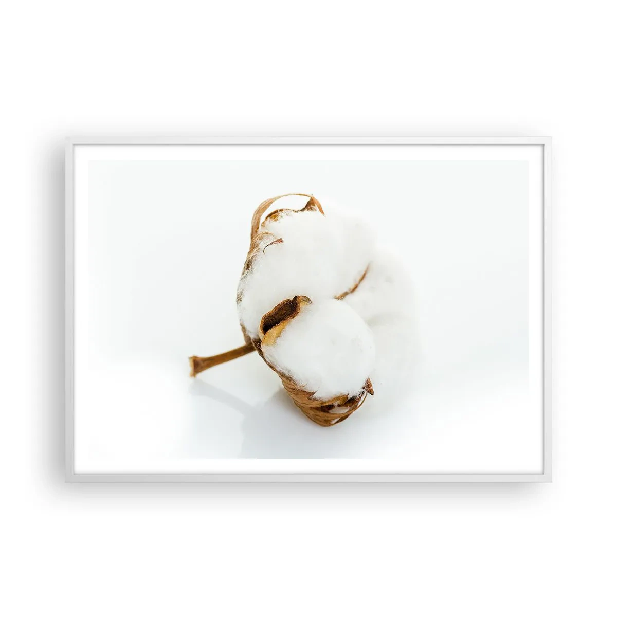 Affiche dans un cadre blanc - Poster - Doux par nature - 100x70 cm