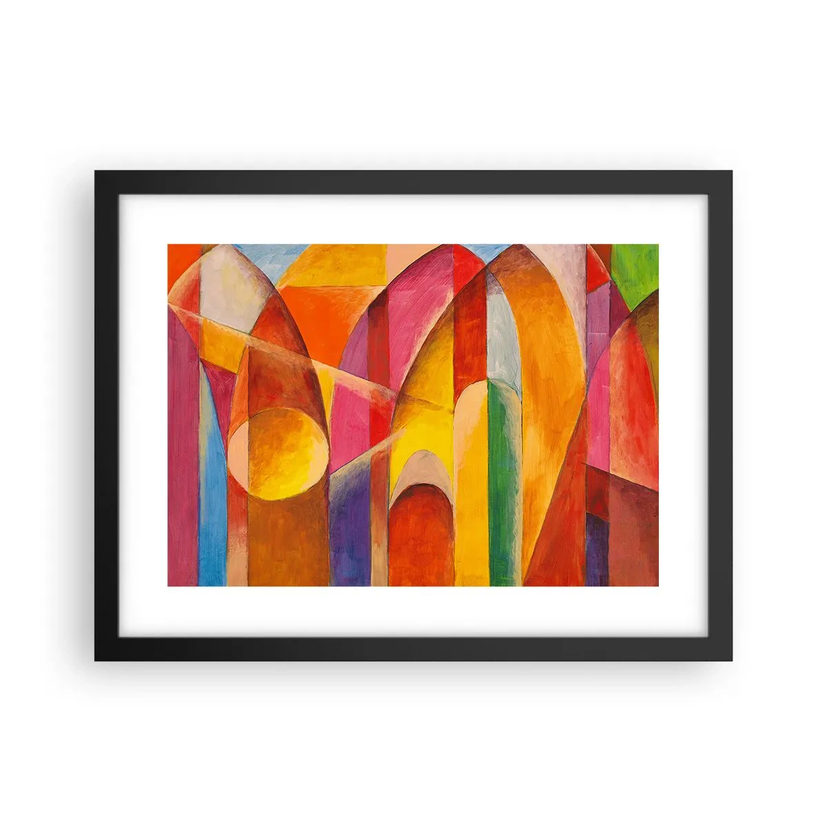 Affiche dans un cadre noir - Poster - Cathédrale du soleil - 40x30 cm