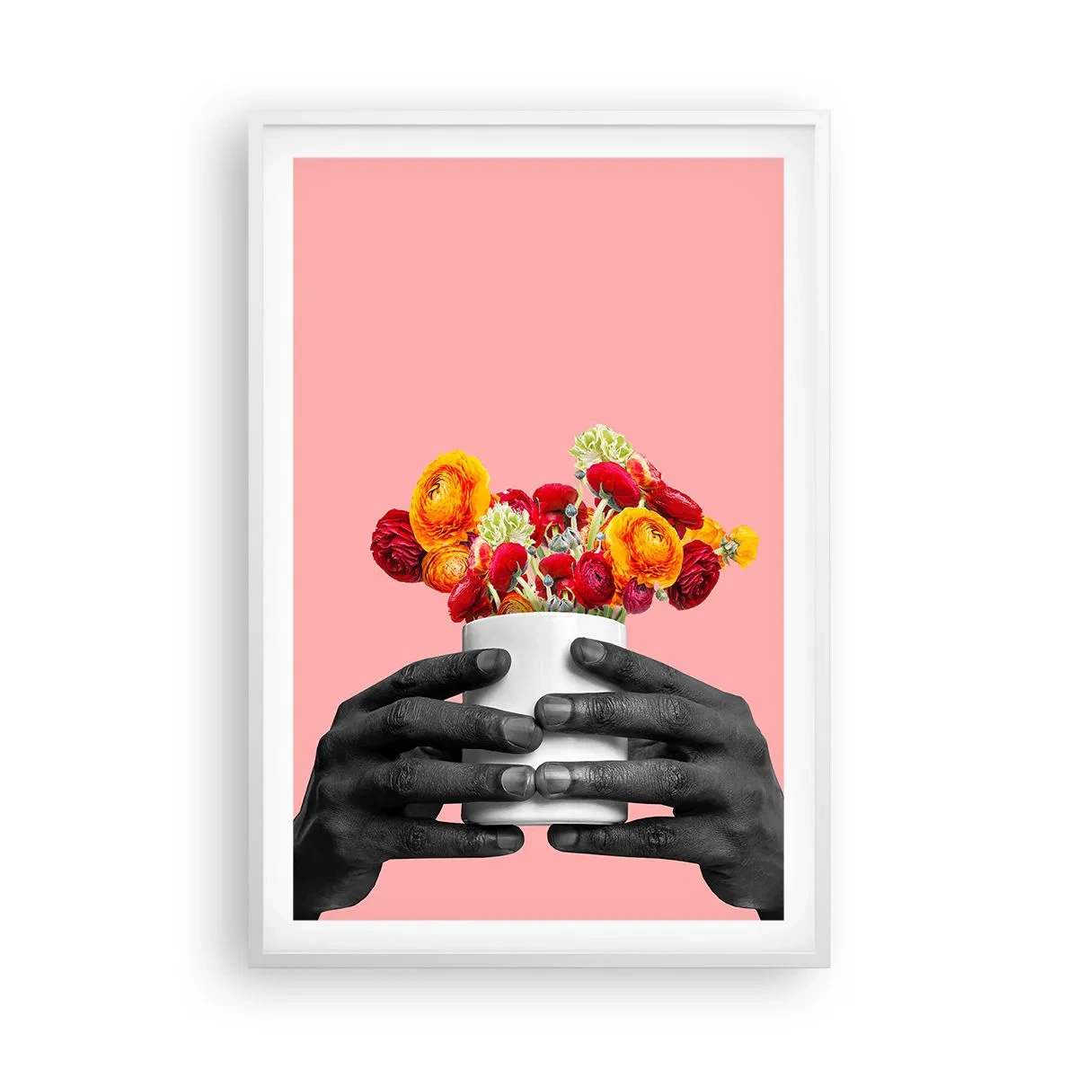 Affiche dans un cadre blanc - Poster - Apothéose de la vie - 61x91 cm