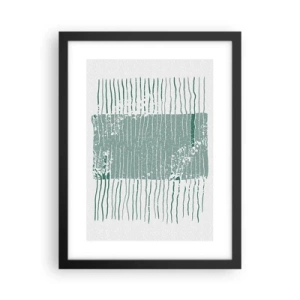 Affiche dans un cadre noir - Poster - Abstraction de la mer - 30x40 cm