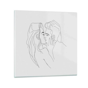 Impression sur verre - Image sur verre - La même ligne - 30x30 cm