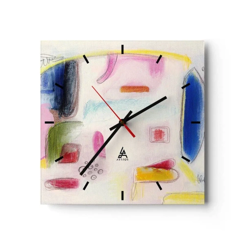Horloge murale - Pendule murale - Plus convexe que concave ou plat - 40x40 cm