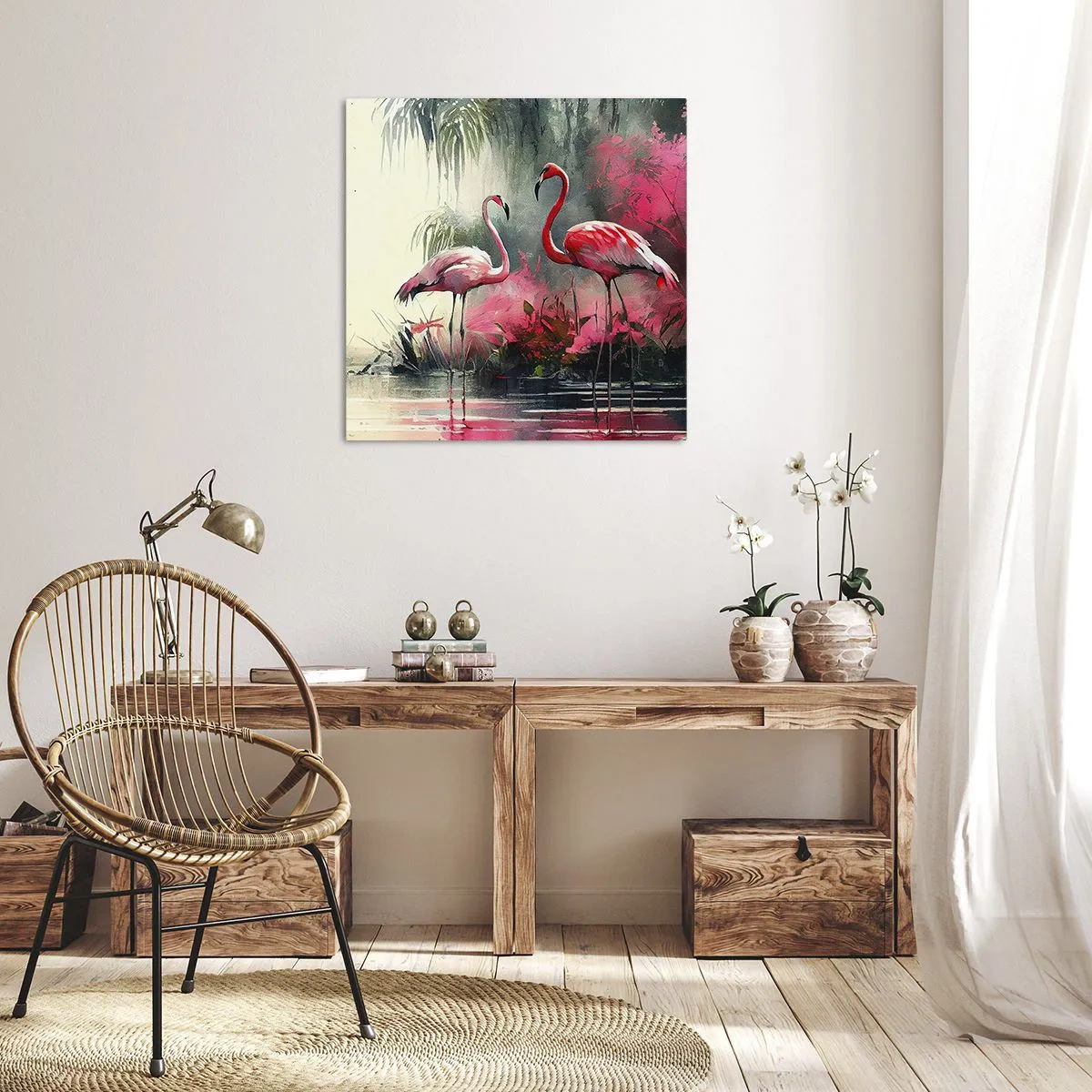 Impression sur toile - Image sur toile - Une leçon de grâce naturelle - 60x60 cm