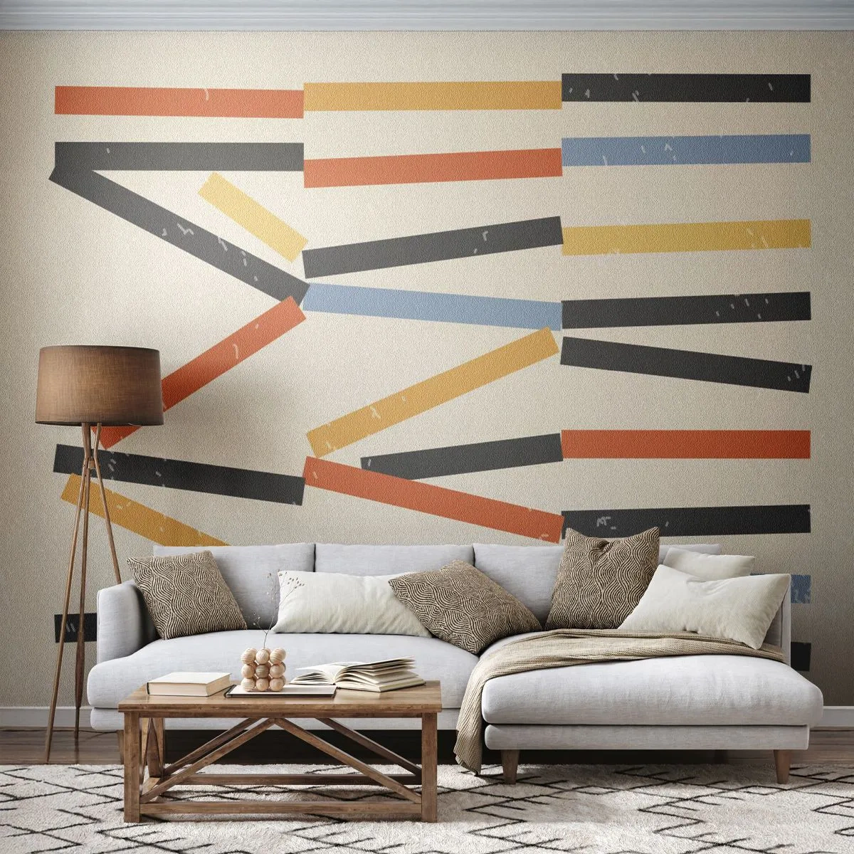 Papier Peint Photo Premium Canvas - Composition de niveaux - Minimalisme, Hipster, Contemporain - 250x175 cm