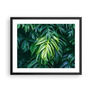 Affiche dans un cadre noir - Poster - Immergez-vous dans la fraîcheur - 50x40 cm