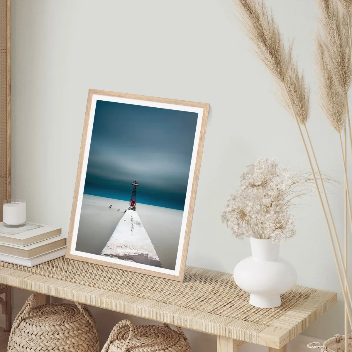 Affiche dans un chêne clair - Poster - À la rencontre de l'immensité - 70x100 cm