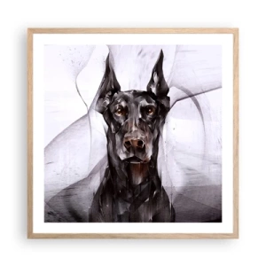 Affiche dans un chêne clair - Poster - Né noble - 60x60 cm