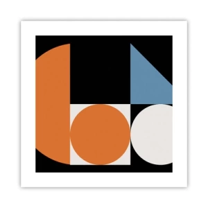 Affiche - Poster - Rangement de figures - 40x40 cm