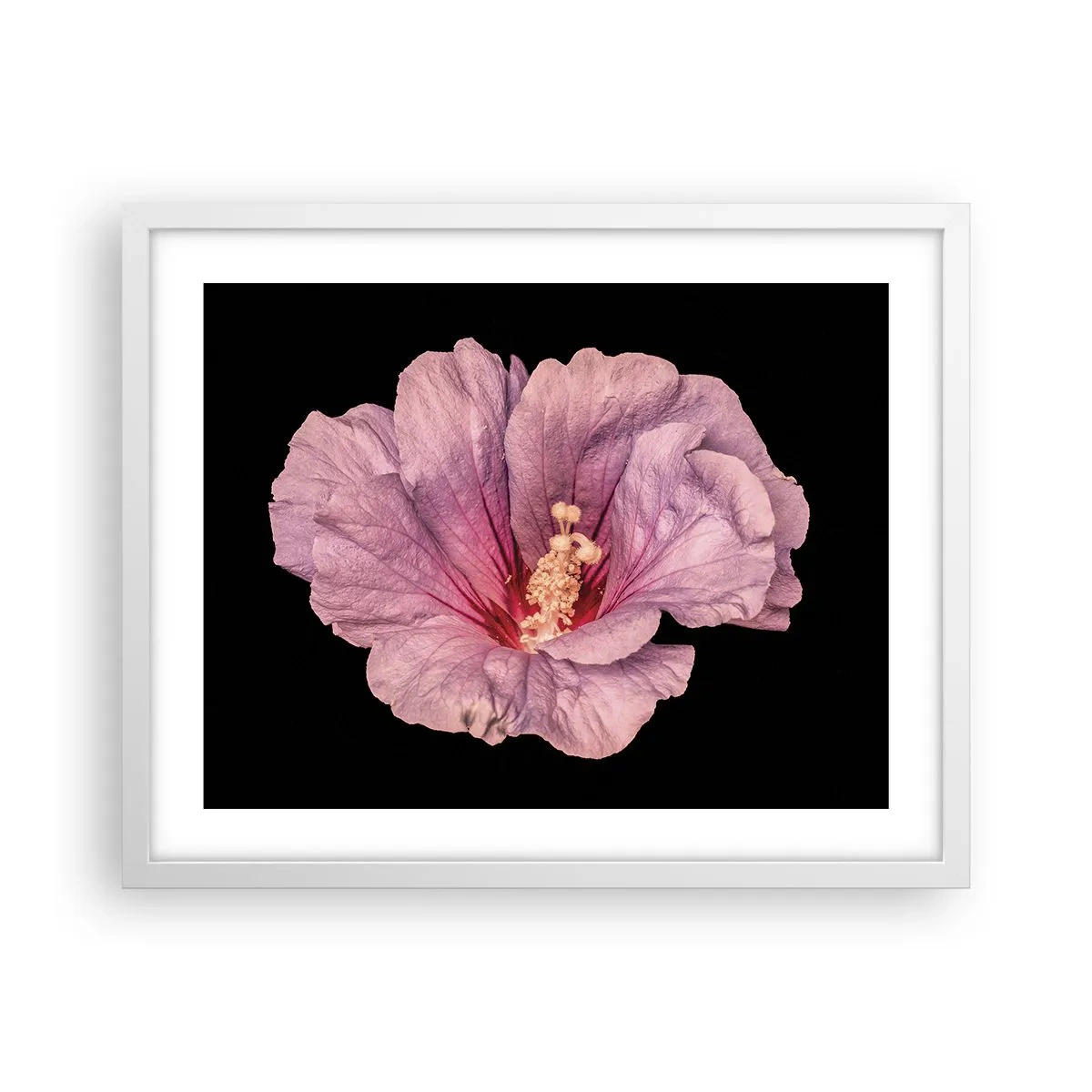 Affiche dans un cadre blanc - Poster - Directement au coeur - 50x40 cm